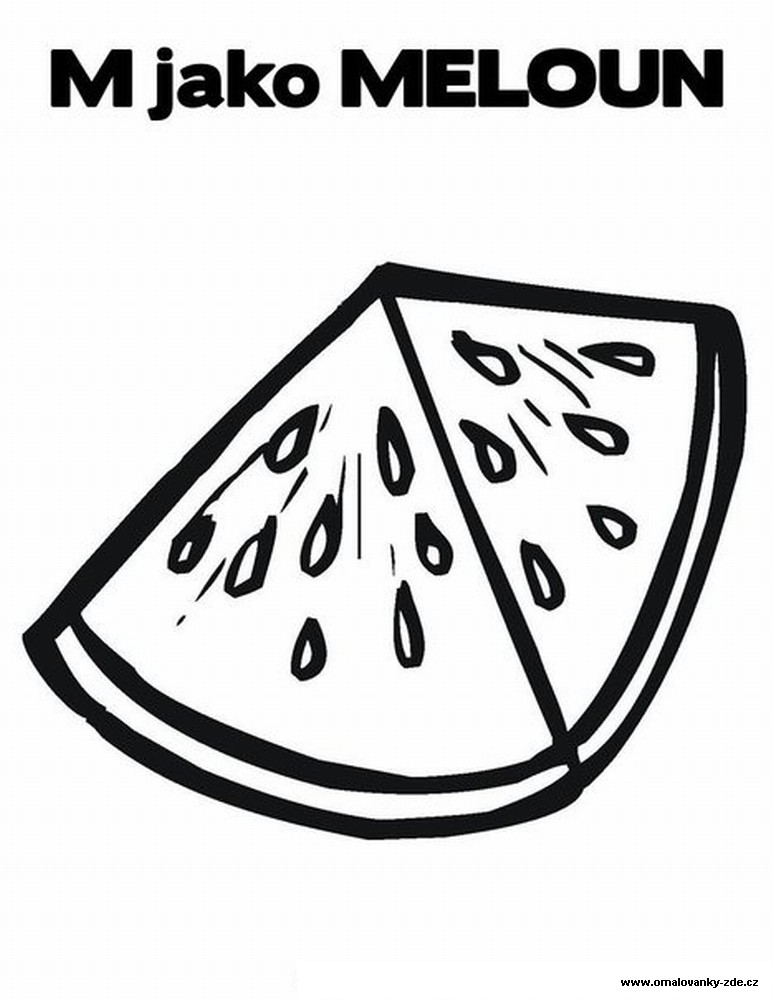 Omalovánky meloun